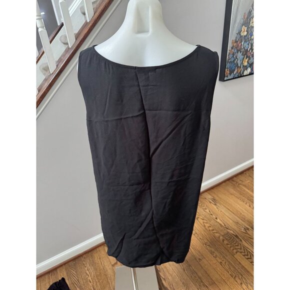 Eileen Fisher 100% Silk Crepe Sleeveless Oversized Ballet Tank Tunic Top XL - Picture 2 of 2